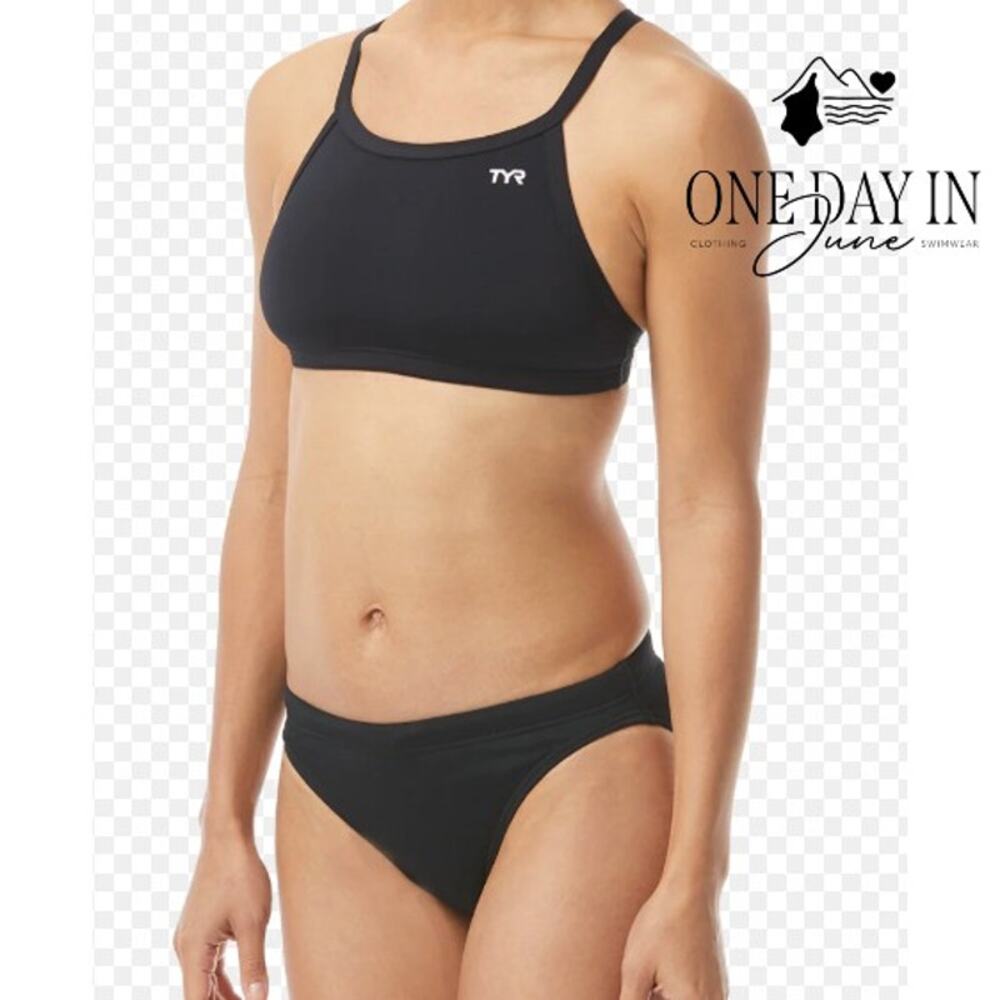 TYR Durafast Crop Training Bikini Swimsuit Size M